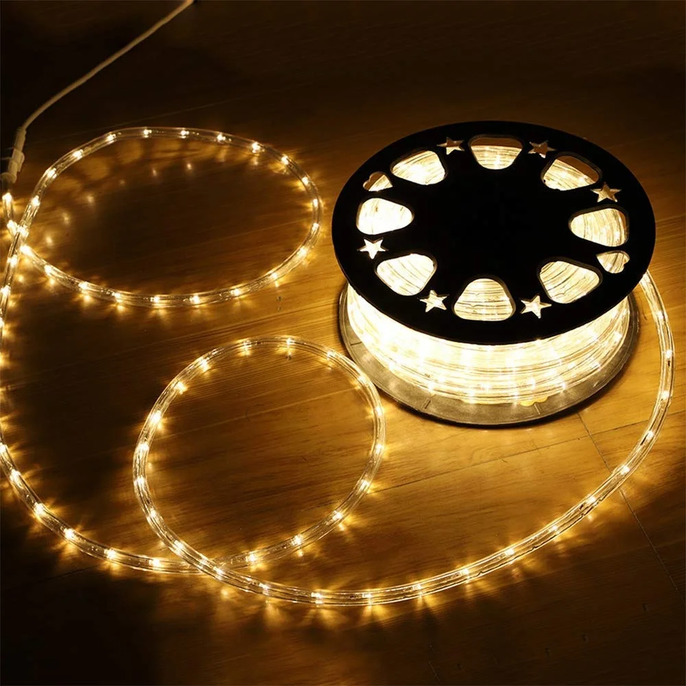 UPGRADED 24V 100 Feet 720 LED Underwater Hanging Rope Lights  Low Voltage Waterproof Christmas Strip Lights Outdoor Indoor