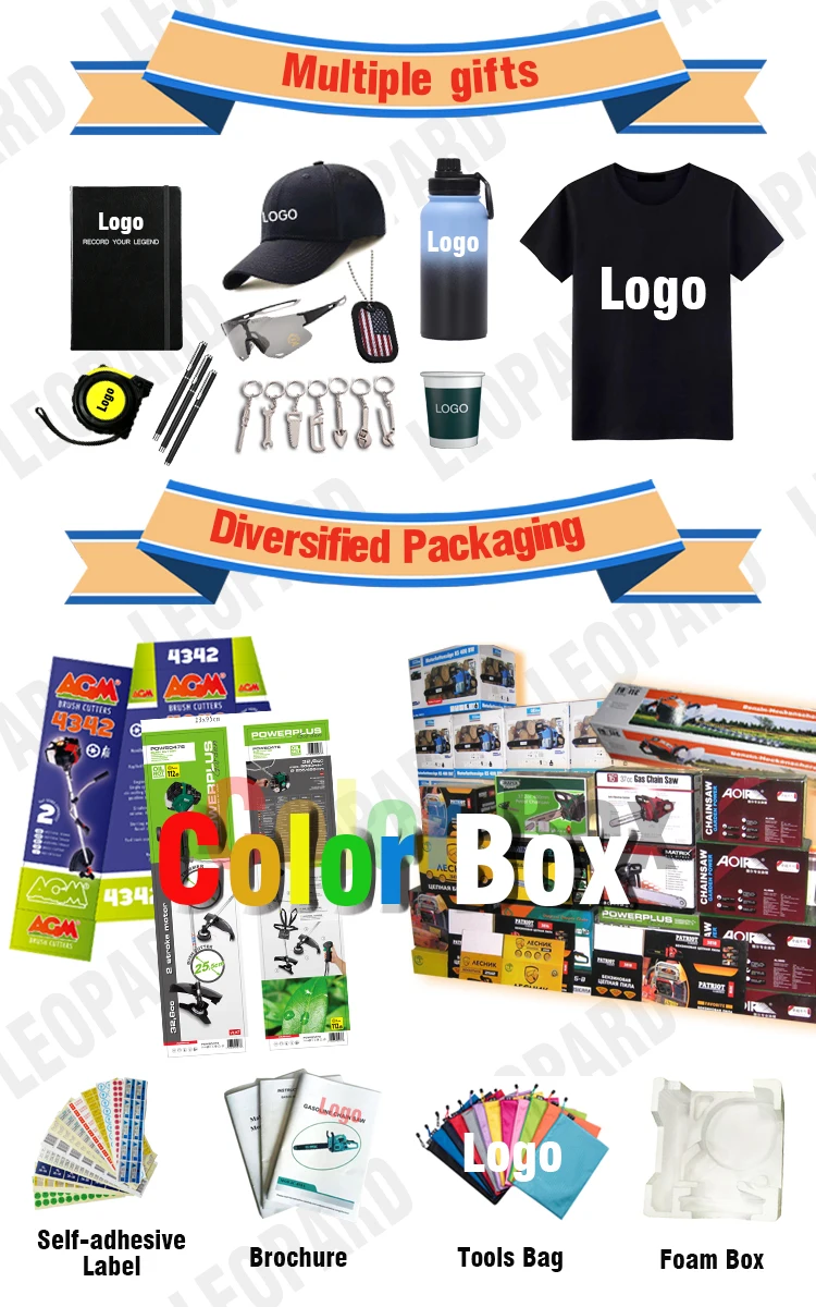 LEOPARD 51.7cc 250mm hand push Mini Tiller 90mm depth 520B OEM Field Management High efficiency simple tiller for Home Use