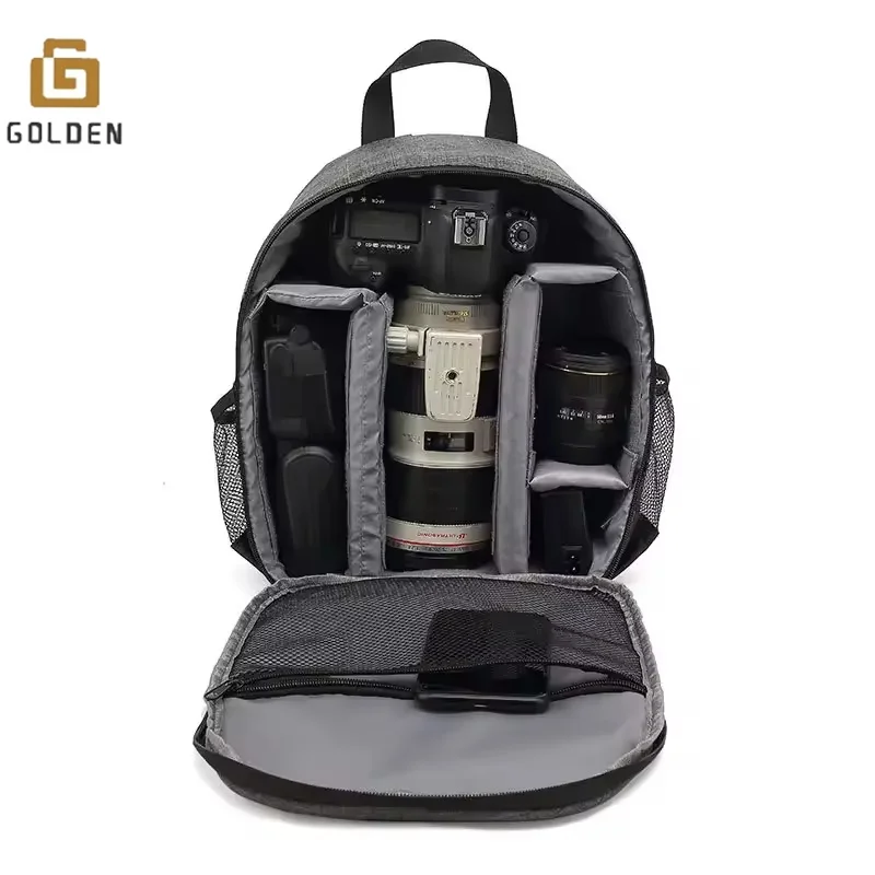 Golden ISO BSCI Factory Custom Logo Waterproof Multifunction Professional Photography Camera Video Bags