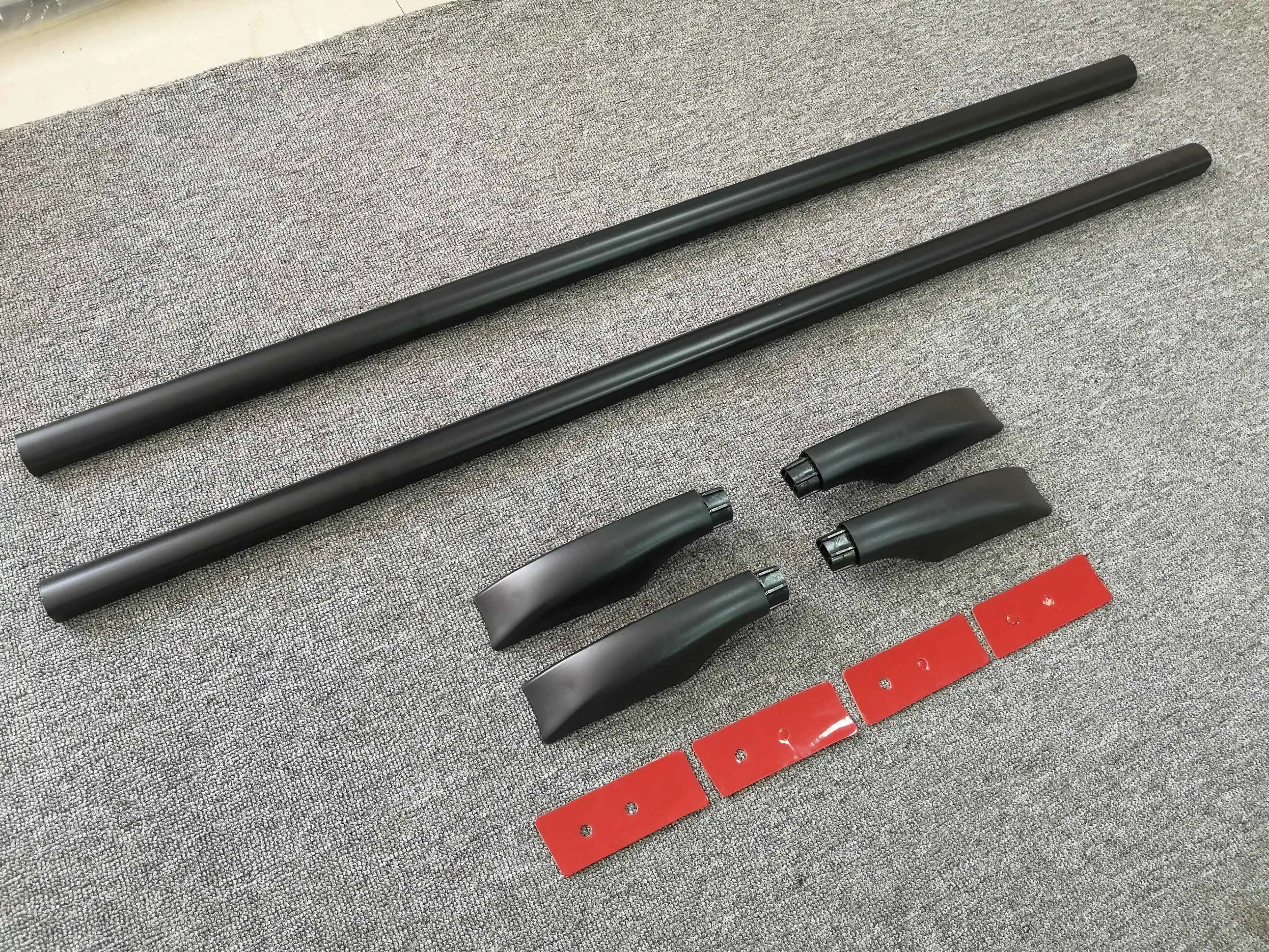 YH-C-144 High quality aluminum alloy+ABS universal roof rails roof rack luggage rack side rails paste sticker