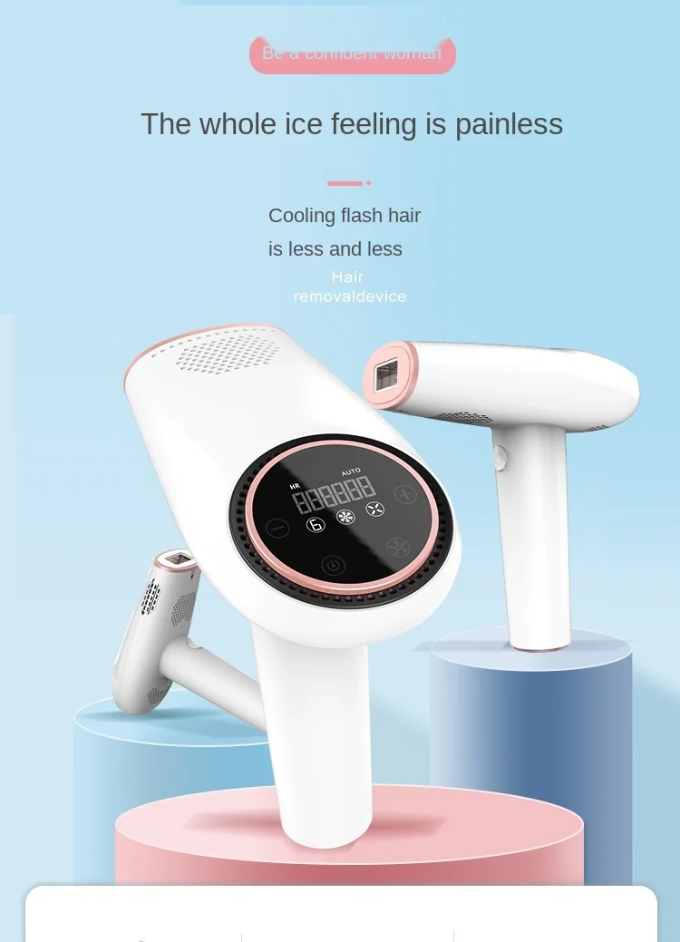 
Home use multifunctional portable painless freezing point laser mini depilator 