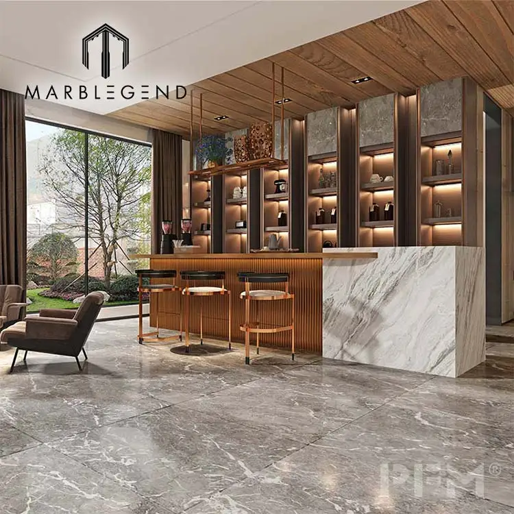 Contemporary interior marble floor design architecture design for villa