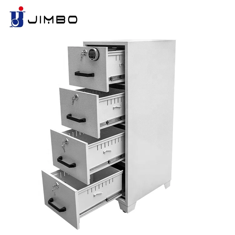 JIMBO Metal Office File Storage Furniture Iron Full Height Swing Steel Cupboard Filing Cabinet