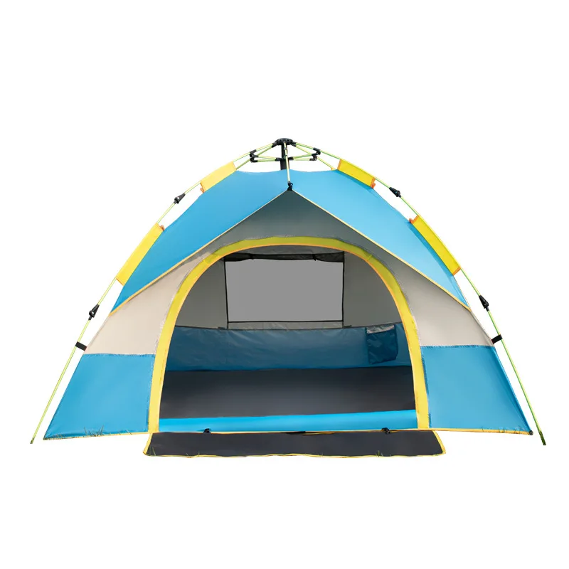 Best quality 3-4 person popup camping cabin tente-camping outdoor waterproof tent