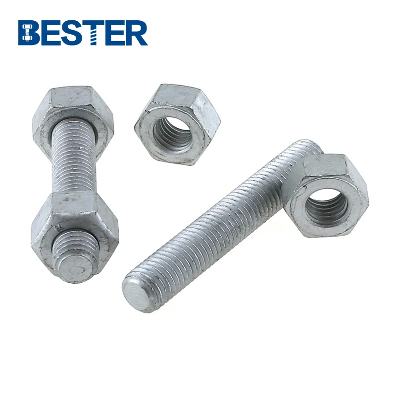 Ningbo Quality ASME Standard Grade B7 B16 Hot DIP Galvanized 10.9 Carbon Steel stud anchor bolt