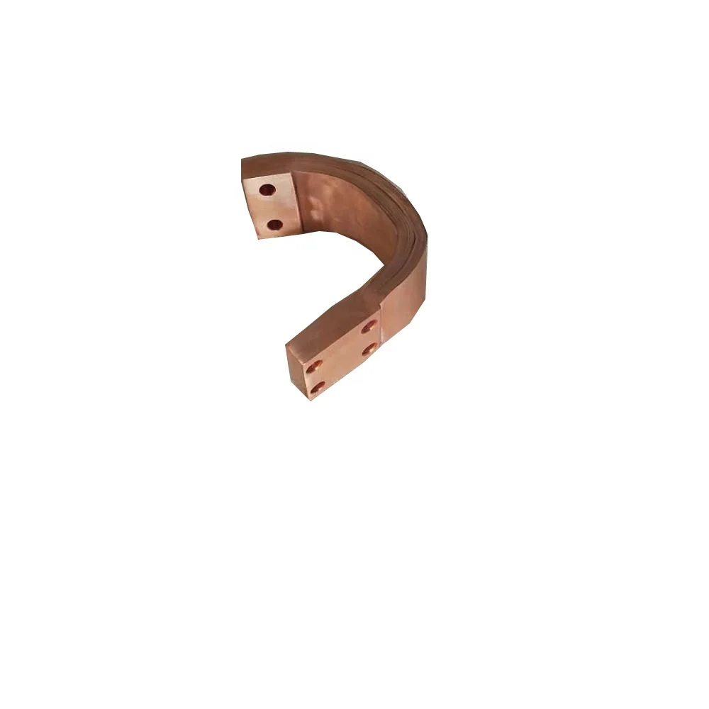 0.1mm flexible copper busbar customized copper foil bus bar
