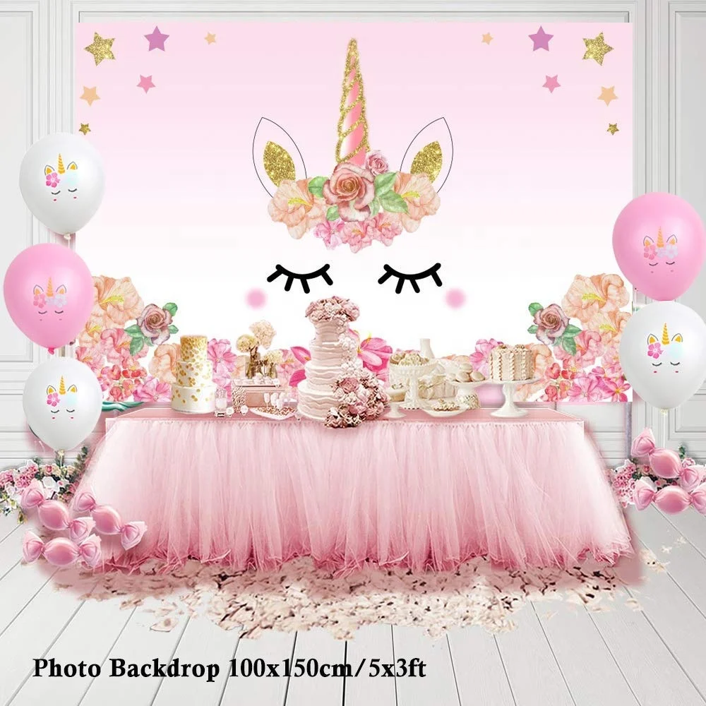 
Unicorn Party Supplies Tableware Set Serves 16,114 Piece Perfect For Girls Birthday & First Birthday 