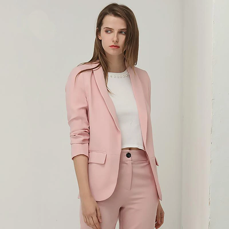 Best selling fashion Formal Business Attire Office Uniform Designs for Women New Style Trending Office suit Jackets