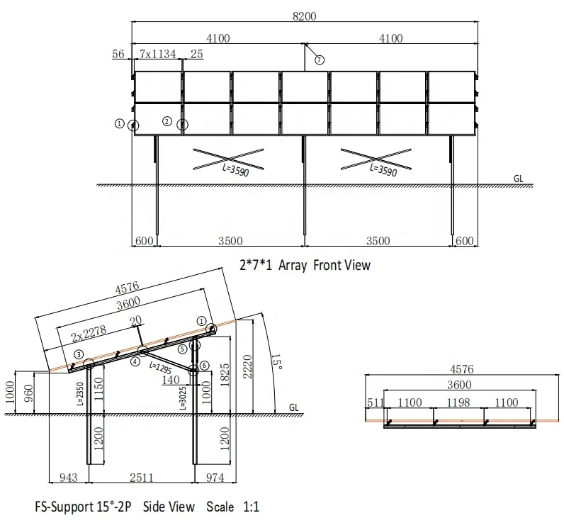 FarSun Farm Mounting System Solar Stand Steel Structure