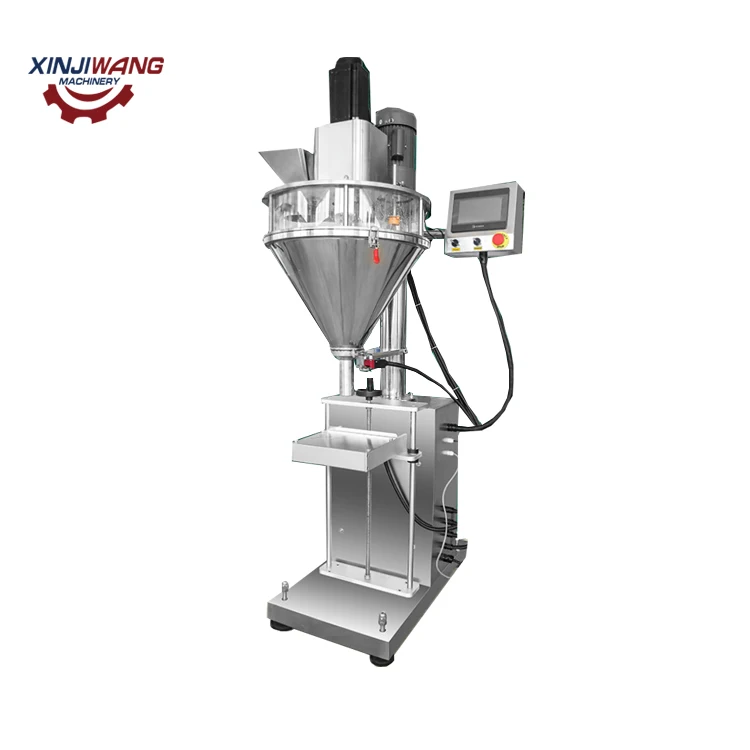 304 Stainless Semi Auto Dosing Weighing Bottling Spice Salt Sugar Protein Dry Powder Filling Machine