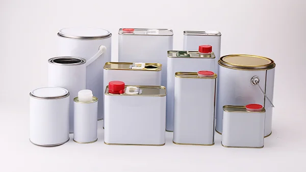 500mL Square Metal Tin Can for Chemical Paint and Coating