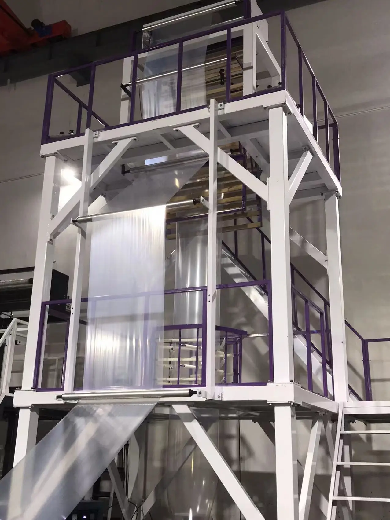 3 Layer ABC  Co-extruder Blown  Film extruder Machine