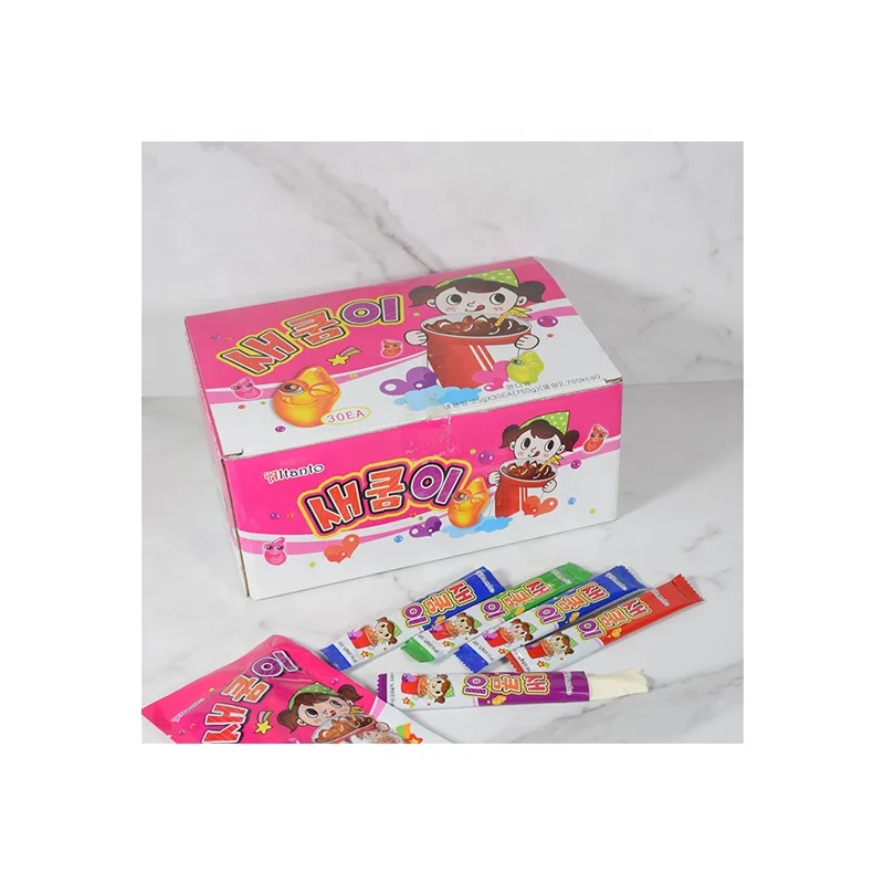 OEM ODM Korean Packaging Free Sample Sugar Customised Sweets China Factory OEM Kids Snacks Confectionery Mixed Flavour Sweets