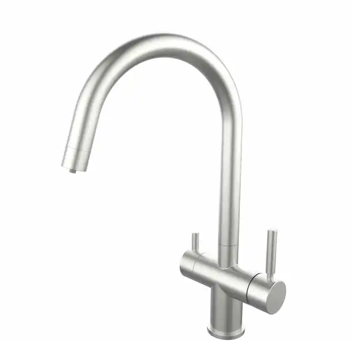 DOGO Hot selling Three Way Mixer Tap 304 Stainless Steel Drinking Water Filter Tap Kitchen Sink Faucet with Hot Cold Water