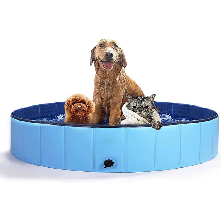 Home Foldable Dog Pet Bath Pool Collapsible Kiddie Wading Pool Dog Pool Bathing Tub