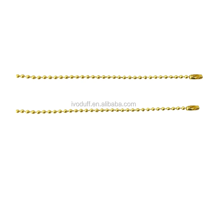 Ivoduff  2.4x100mm Metal Bead Chain Connector Accessories Ball Chain