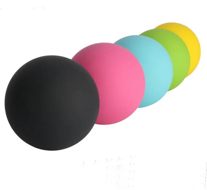 Custom Logo Racketball 55mm/60mm Rubber Balls Colorful Solid High Bounce Rubber Ball Racquetball Frescobol Squash Ball