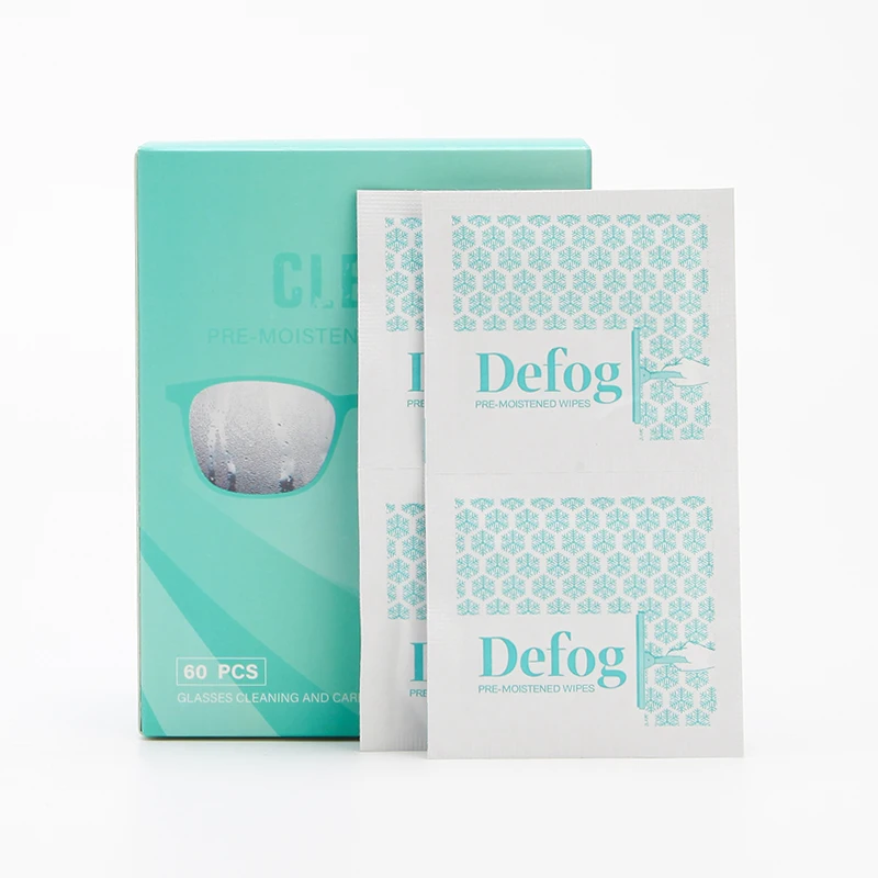 Oem Custom Logo Disposable Camera Sunglass Optical Lens Screen Cleaning Wet Wiping Eyeglass Spectacles Lens Cleaner Wiping