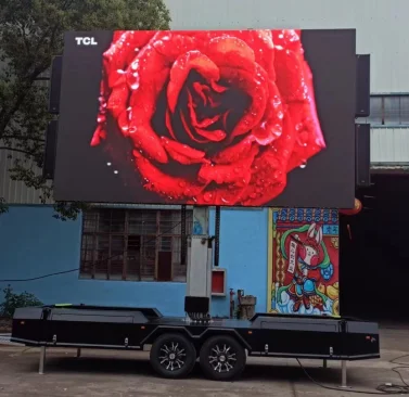 Hot selling 15 Square Meters  Advertising Commercial Outdoor Mobile LED Screen Vehicle  LED Billbirad.