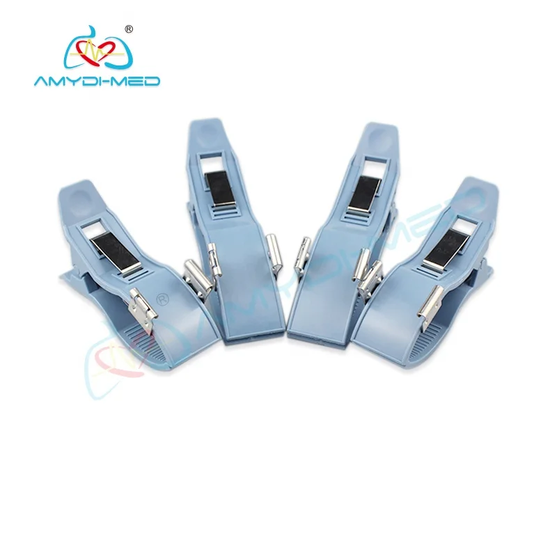 ECG EKG Cable Suitable for Din 3.0mm and Banana 4.0mm Adult Limb Clamp Ecg Electrode
