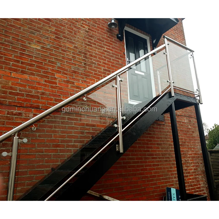 Aluminium Glass Railing steel baluster outdoor railing glass handrail balcony rails indoor balustrade railings for staircase