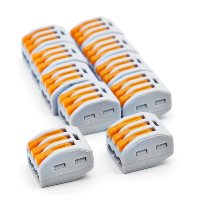 PCT-213 AC250V 32A 3 Port 3 Wire Connect Lever Clamp Terminal Block