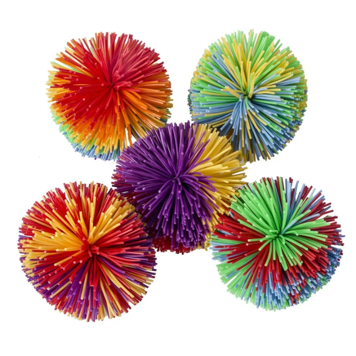 2022 new hot selling monkey stringy balls, silicone fluffy juggling bouncing koosh ball