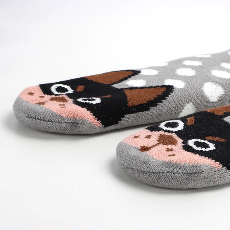 Women Cheap Warm Fuzzy Thick Knitted Home Indoor Slipper Socks Winter Soft socks wholesale Ladies socks cartoon