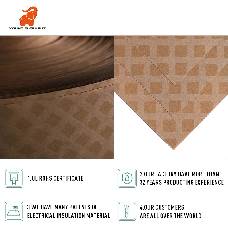 Electrical insulating diamond ddp electrical transformer paper ddp diamond pattern paper