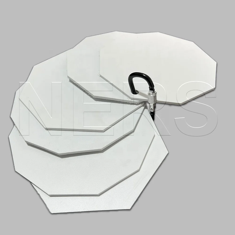 NERS White ABS пластиковые модели из 7-сторонних и 12-сторонних обычных многоугольников с алюминиевым резьбовым замком