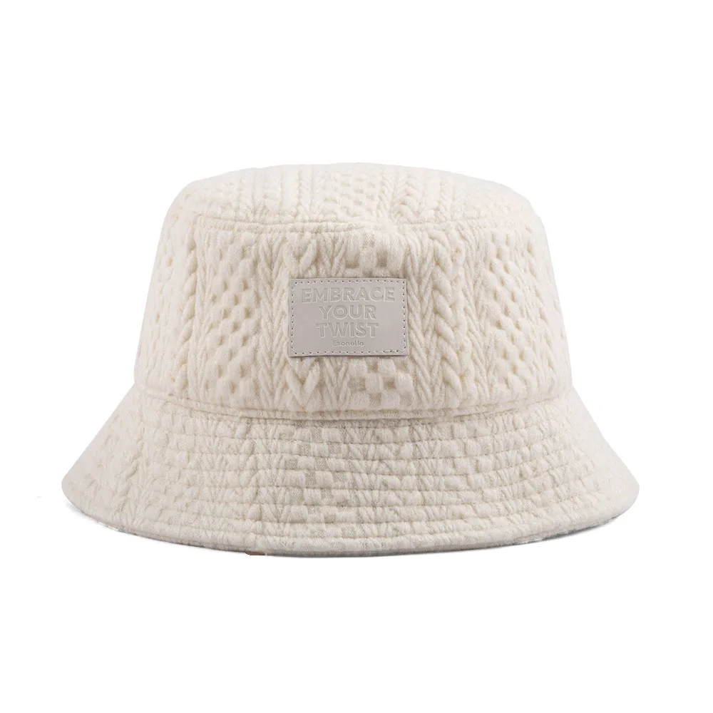 2024 New Fashion Custom Knitted Crochet Beanies Bucket Hats High Quality Hand Made Crochet Cap Knitting Cap