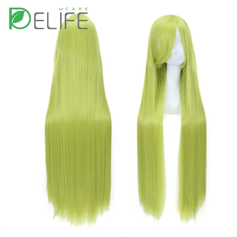 Wholesale Genshin Impact Anime Wig Cosplay 90cm Long Straight Brown&Orange Zhongli Peluca Synthetic Heat Resistant Hair Wigs