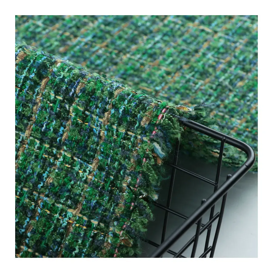 small fragrant woven fabric gold silk small fragrant rough tweed