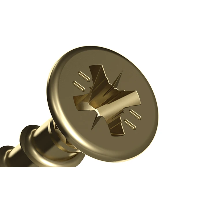 Screw Steel Metal #10 x 1 1/2 Interior Zinc Yellow Coated Phillips and square PSD ACR Pozi-Driv Wood Screw Fasteners Bits