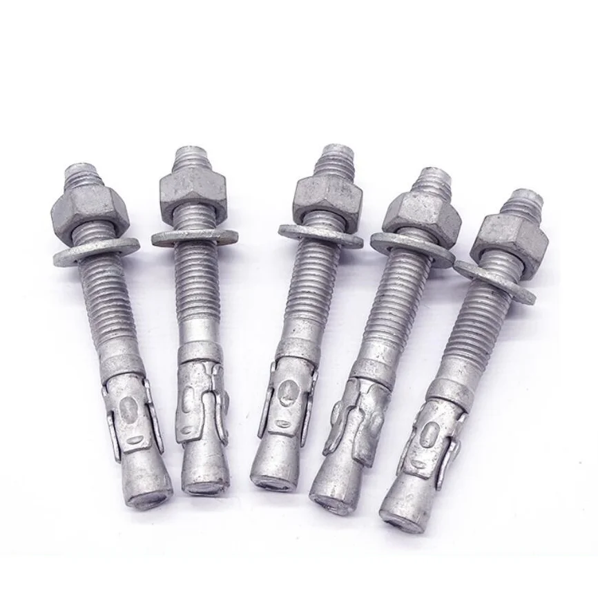 SDPSI DCT Good corrosion resistance  hot dip galvanized 50-60 micron wedge  concrete expansion anchor bolt