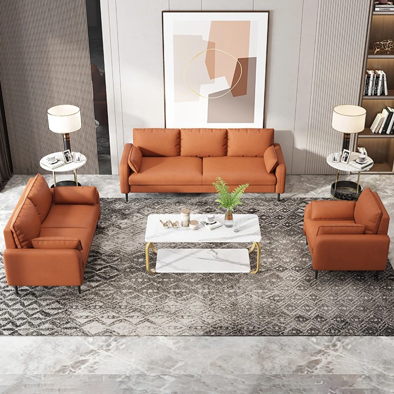 Modern Italiano SF-34 3-Seater Loveseat Comfortable Relaxing Reading Sofa Couch for Living Room Elegant Modernos Furniture