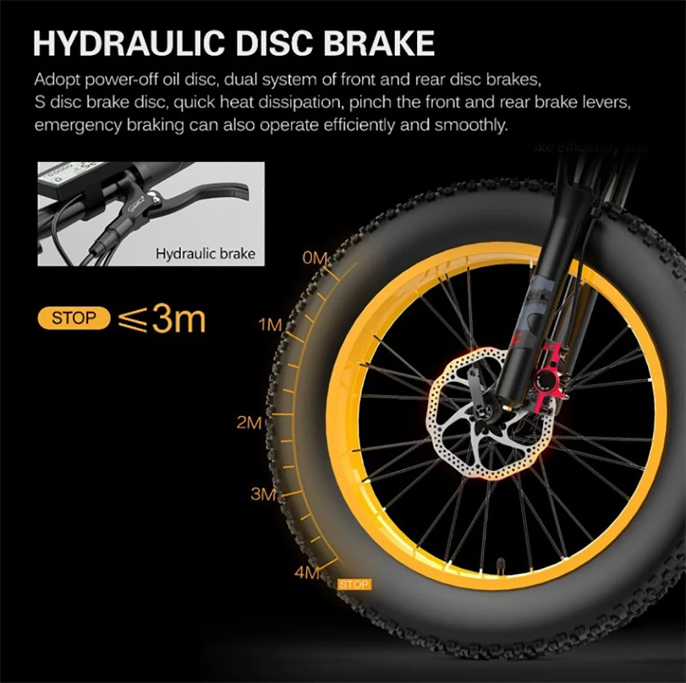 
LANKELEISI X3000PLUS 20-inch electric fat bicycle 48v1000w electric bicycle, equipped with 13ah Samsung lithium battery 