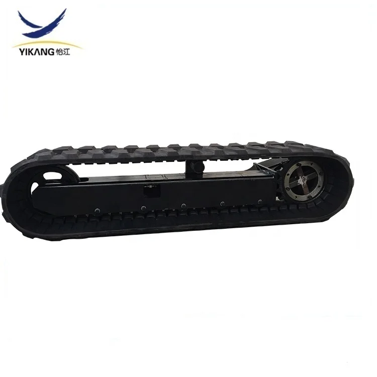 Single side rubber or steel track undercarriage for mini crawler drilling rig excavator machinery from China Yikang company