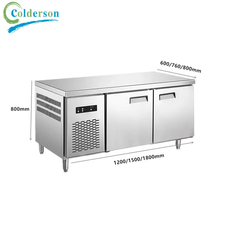 Manufacturer workbench refrigerators frozen fresh table bench refrigerators cold console Working Table Cooler Freezer