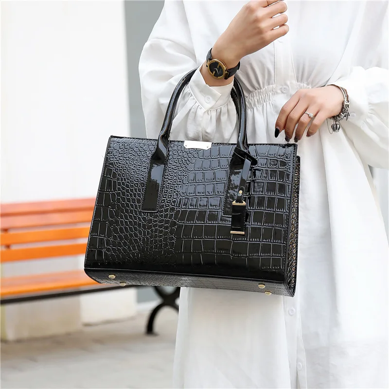 Pu Leather Handbags Ladies Fashion Crossbody Bags Luxury Black Shoulder Bags Women Purses And Tote Bag