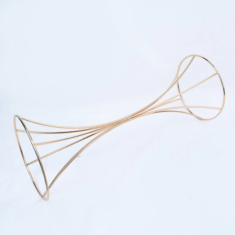 Small Waist Hollow Metal Vase Decoration round Flower-shaped Iron for Home Use Wholesale Supply Wedding Party Stage Box Packing