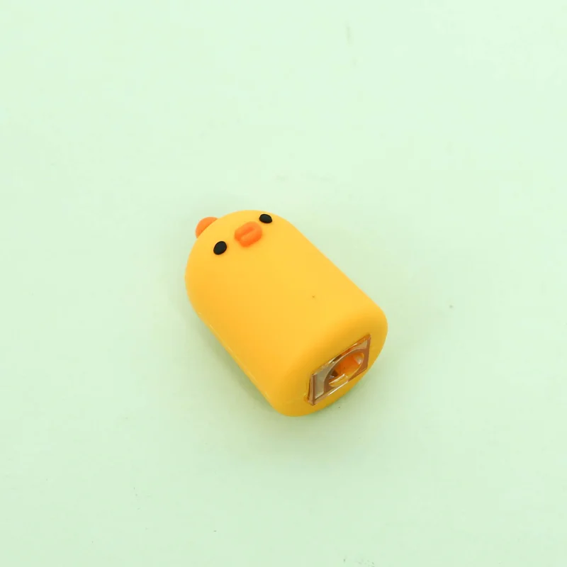 Novelty Little duck Mold PVC Soft Rubber Fashion Pencil Sharpener