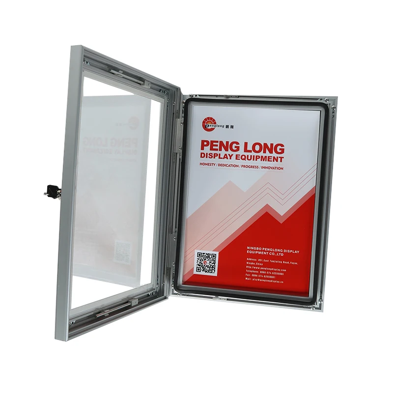 China Factory Office School Poster Case Felt/Cork Pin Board Display Case Bulletin Board