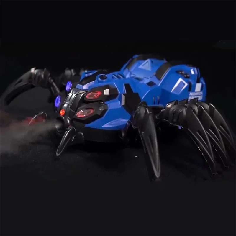 New Simulation Rc Animal Remote Control Spider Toy With Light Music Spray