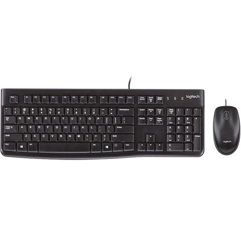 Комплект Logitech MK120 Проводная Водонепроницаемая клавиатура и мышь для