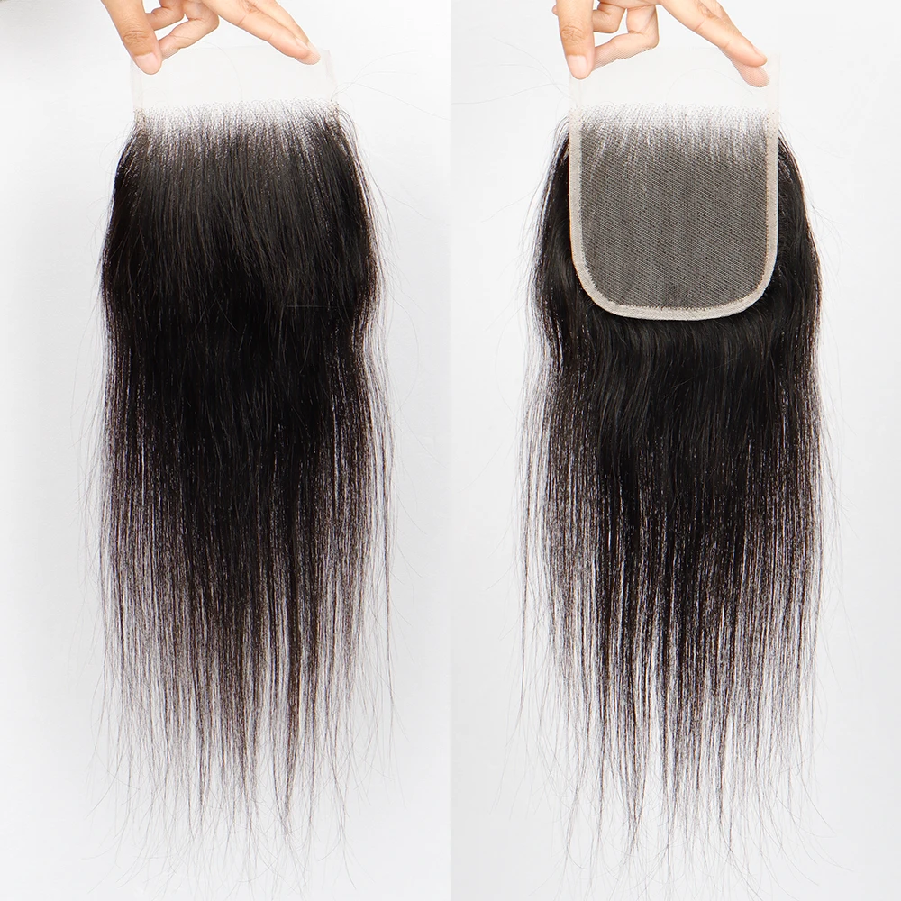 Wholesale 4X4 5X5 6X6 Hd Lace Closure Raw Indian Temple Hair Closures Et Lace Frontal Vente Gros