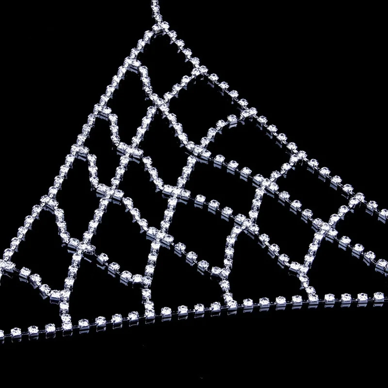  Luxury Crystal Rhinestone Lingerie Nipple Bra Chain Body Jewelry Sexy for Women Bikini Beach Dance