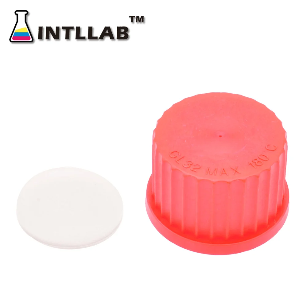 INTLLAB 4 шт. GL32 колпачки для лабораторных стеклянных бутылок, высокая температура PBT, 32 мм