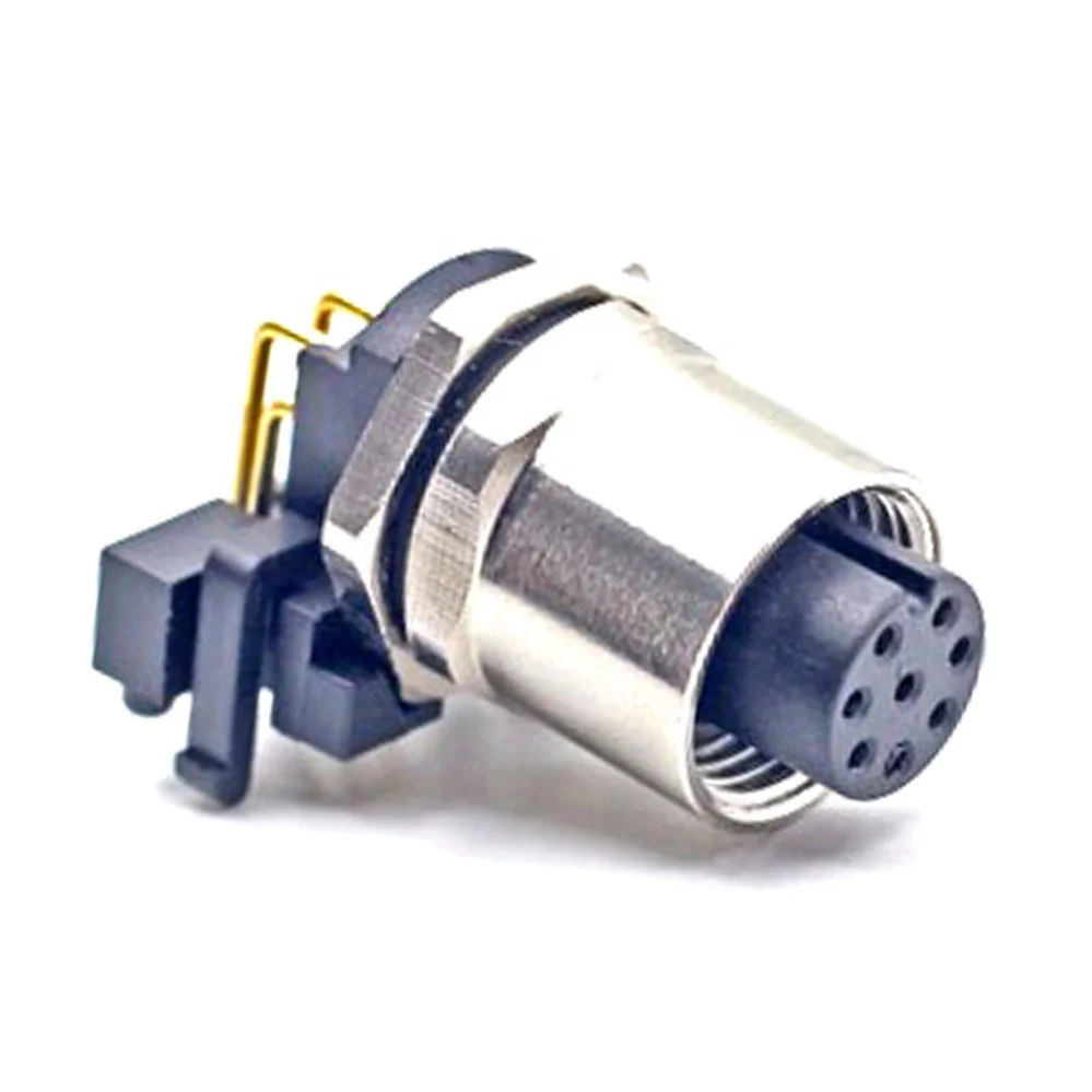 M5 M8 M12 M16 7/8 M23 waterproof solder pcb panel mount socket male female plug 3 4 5 6 8 12 pin plastic sensor cable