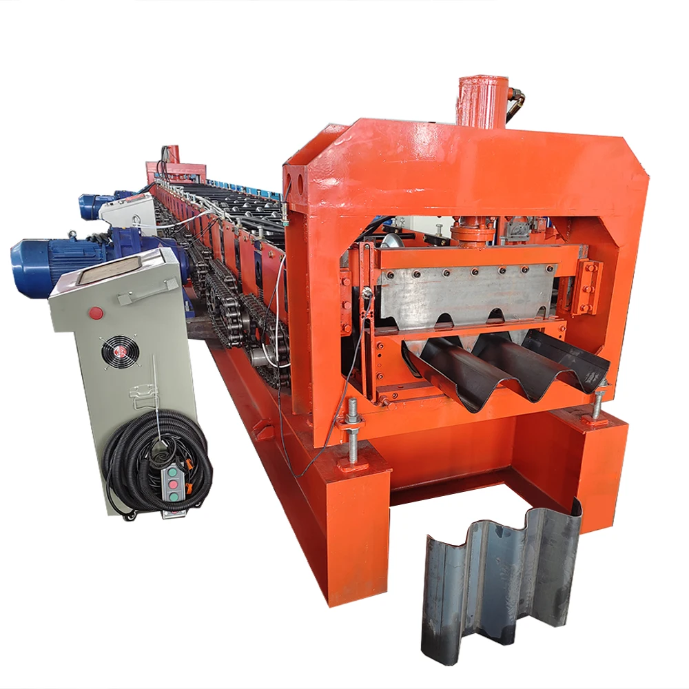 Galvanized Steel Profile Metal Sheet Highway Guardrail Roll Forming Machines W Beam Making Machine
